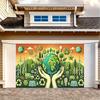 2D Environmental Awareness Backdrop, Earth Day Recycle & Renewable Energy Party Background