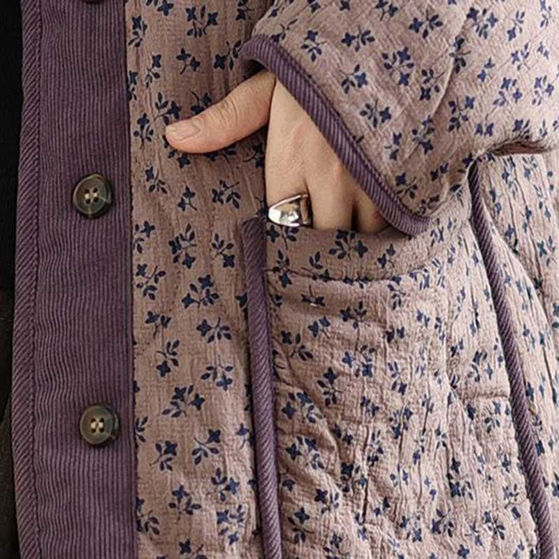 Coat for Women Cotton Winter Thickened Casual Oversize Warm Loose Double Layer Windbreaker Jacket