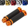 Karun Custom Aluminum Motorcycle Grip Bar End with Handle 22.2 Mm for Motorcycles (Deep Orange)