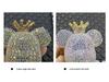 Creative Cartoon Bear Diamond-Studded Car Perfume Ornament - Solid Perfume Gift Decor