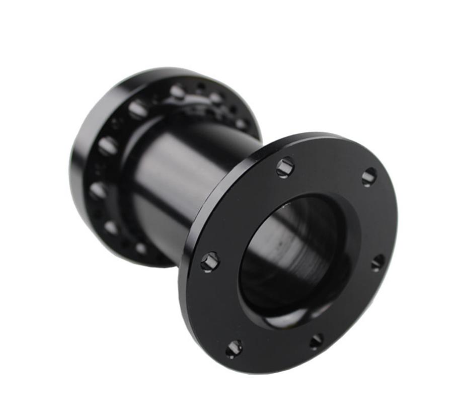 Черный 3" Алюминиевый Спейсер Для Автомобиля Рулевое Колесо Адаптер Ступицы Босс Кит 76мм