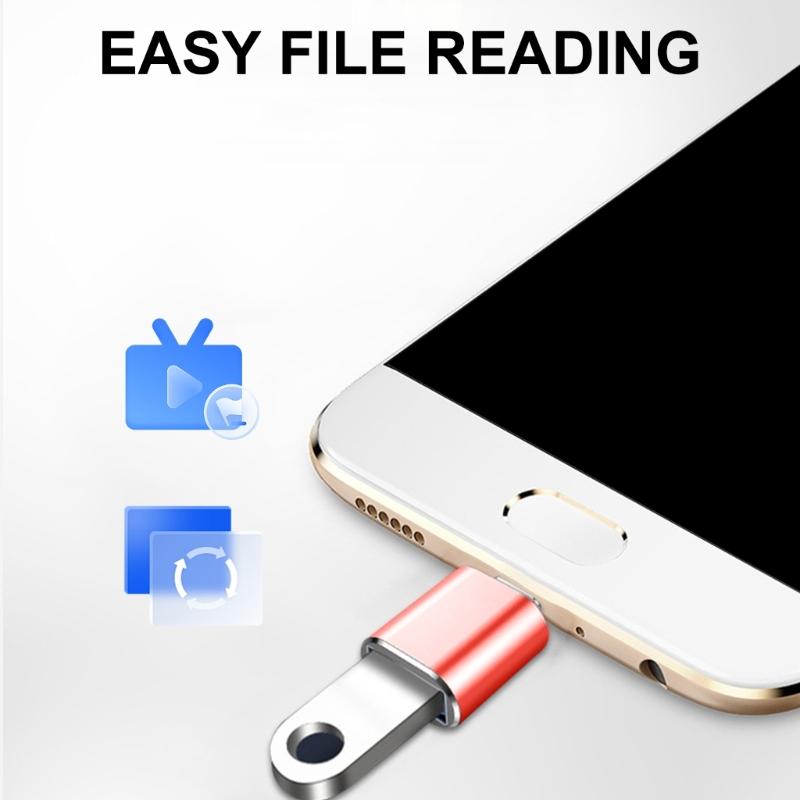 Портативный конвертер Type C в USB3.0, Кабель для быстрой передачи данных OTG, Зарядный кабель Type C для мобильных телефонов и периферийных устройств