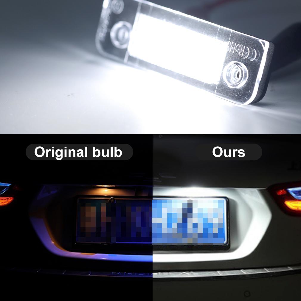 2 шт. Автомобильная светодиодная подсветка номера, лампа освещения номерного знака, авто лампа Canbus 6000K 12 В для Ford Fusion для Mondeo/MK2 для Fiesta MK5