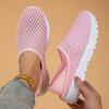 Новые весенне-осенние легкие и дышащие трендовые повседневные и удобные парные модели сетчатые полушлепанцы на одном педале женщина