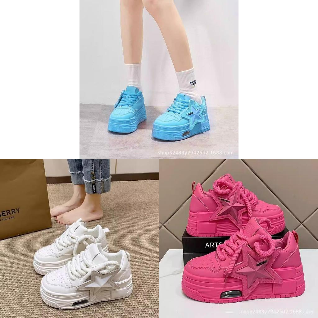 Athletic Sneakers For Women With Eva Sole And Star Decoration For Casual Wear