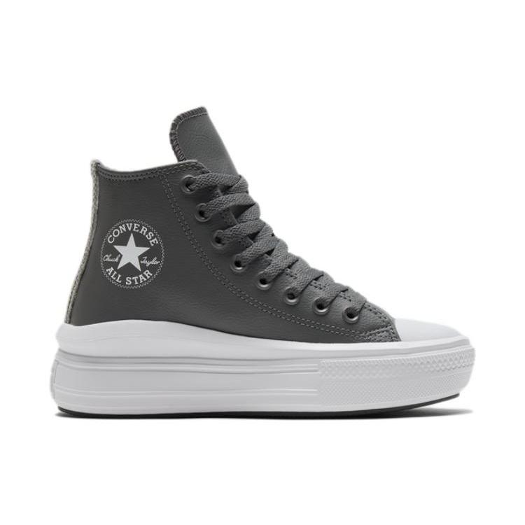 Converse Womens All Star Move High 'Iron Grey' (women's sizes) Iron Grey / Iron Grey / White Skateboard Shoes A01344C
