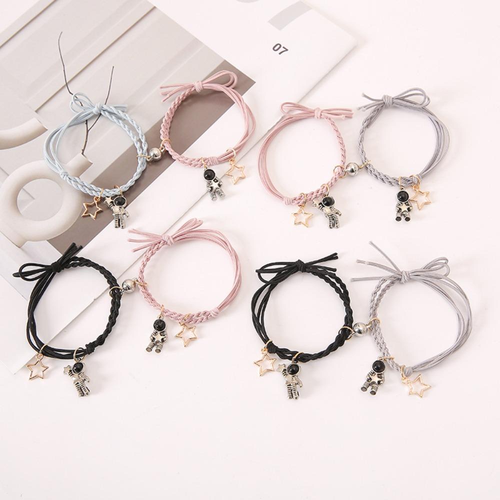 Магнитный браслет для притяжения астронавтов, браслет для пары, полые звезды, набор браслетов, подарок другу