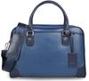 Деловая сумка Borchitto из натуральной воловьей кожи, двухсторонняя, свободно стоящая, совместимая с ПК, формата А4, для деловых поездок, большая вместимость, для мужчин, 13,3 дюйма (04.Военно-морской флот)