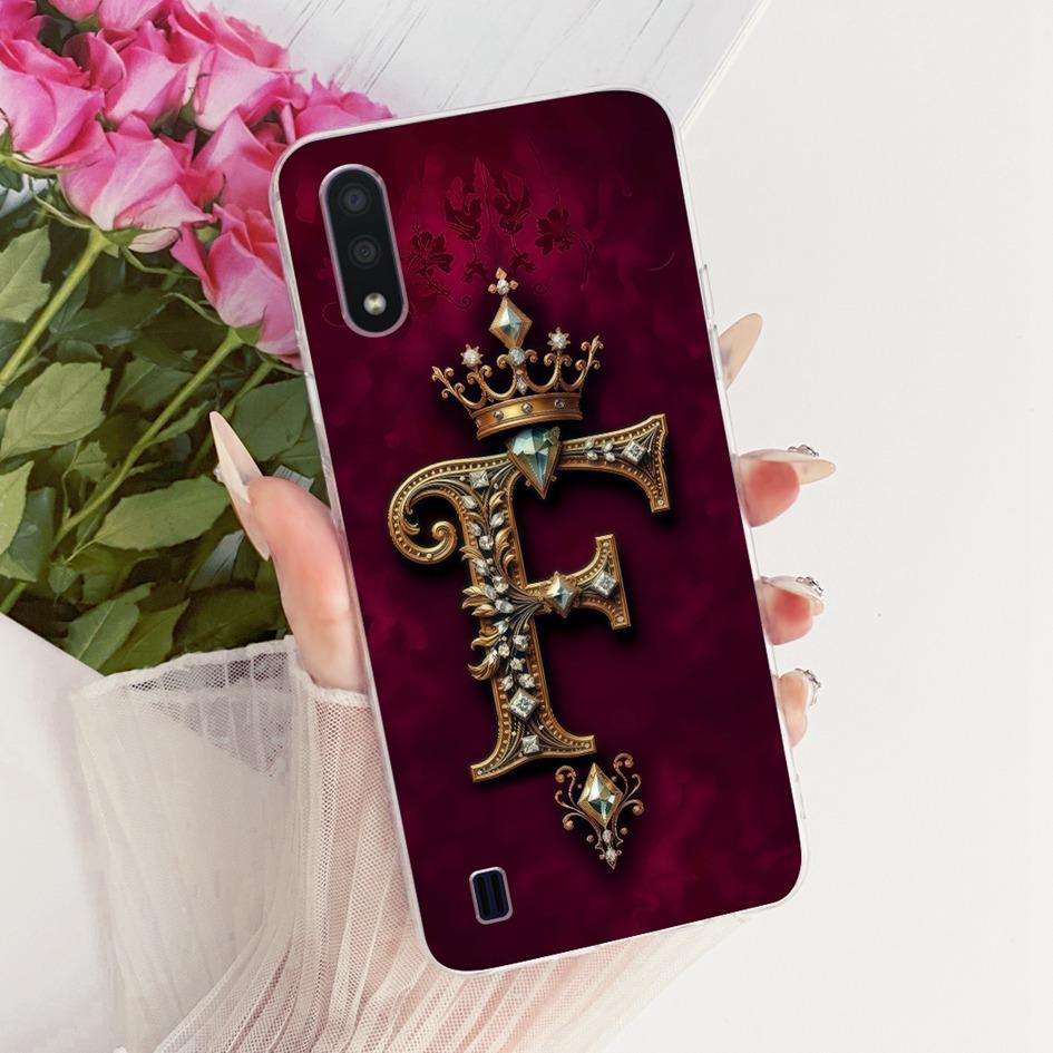 Чехол для Samsung Galaxy A01 M01 SM-A015F SM-M015F Силиконовый чехол Модный Чехол с Буквой и Короной Мягкий Корпус Телефона Для Samsung A01 Core Capa