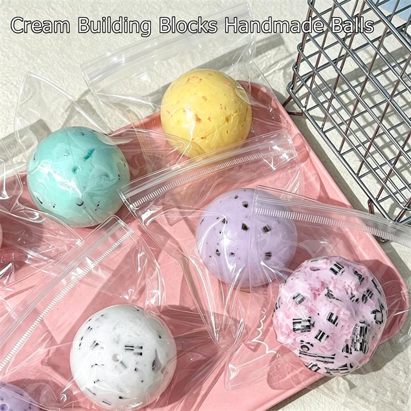Handmade Creamy Butter Feel Pinch Ball Popular Sensory Toy Stress Calming Pressure Release Stretchable Squeeze Adult Gadget Gift