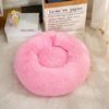 Pet Dog Bed Warm Fleece Round Dog Kennel House Long Plush Winter Pets Dog Beds For Medium Large Dogs Cats Soft Sofa Cushion Mats