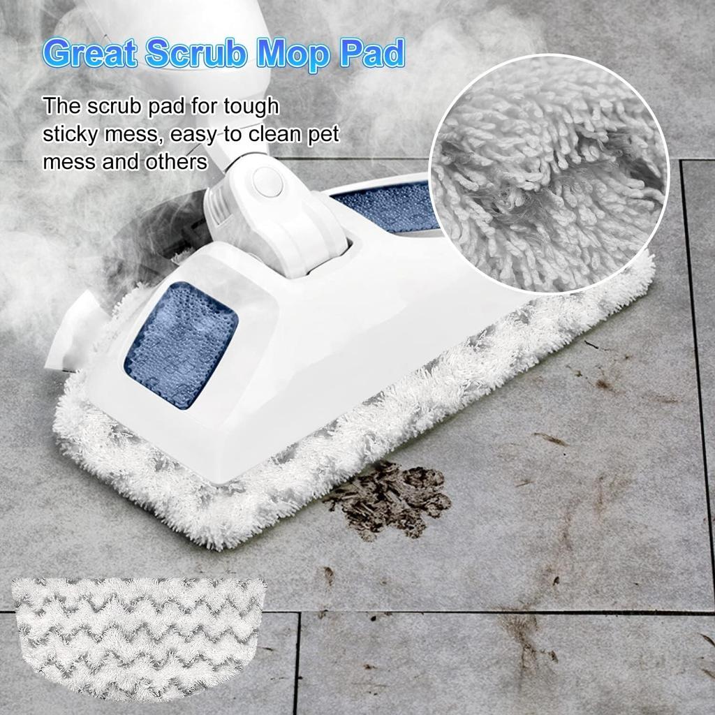 Steam Mop Replacement Pads Compatible with Bissell Powerfresh Mop Pads for Bissell 1940 1806 1544 1440 2075 2685 2814 Series Mops , 4 Pack
