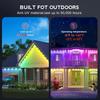 RGB Карнизные огни 30 м Постоянная уличная светодиодная лента с приложением Умный DIY Автоматические световые эффекты сцены Рождественский праздничный декор