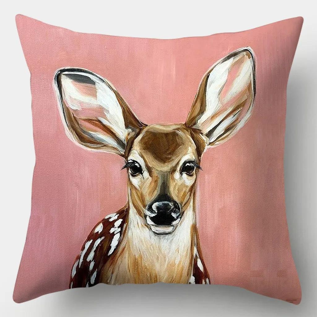 Funny Animal Decorative Pillowcase Living Room Office Ornaments Home Pillowcase