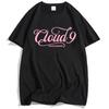 Cloud 9 Розовая Футболка Дизайн Меган Морони Певица Печатная Футболка Унисекс Уличный Стиль Короткий Рукав Хлопок Летняя Мужская Футболка