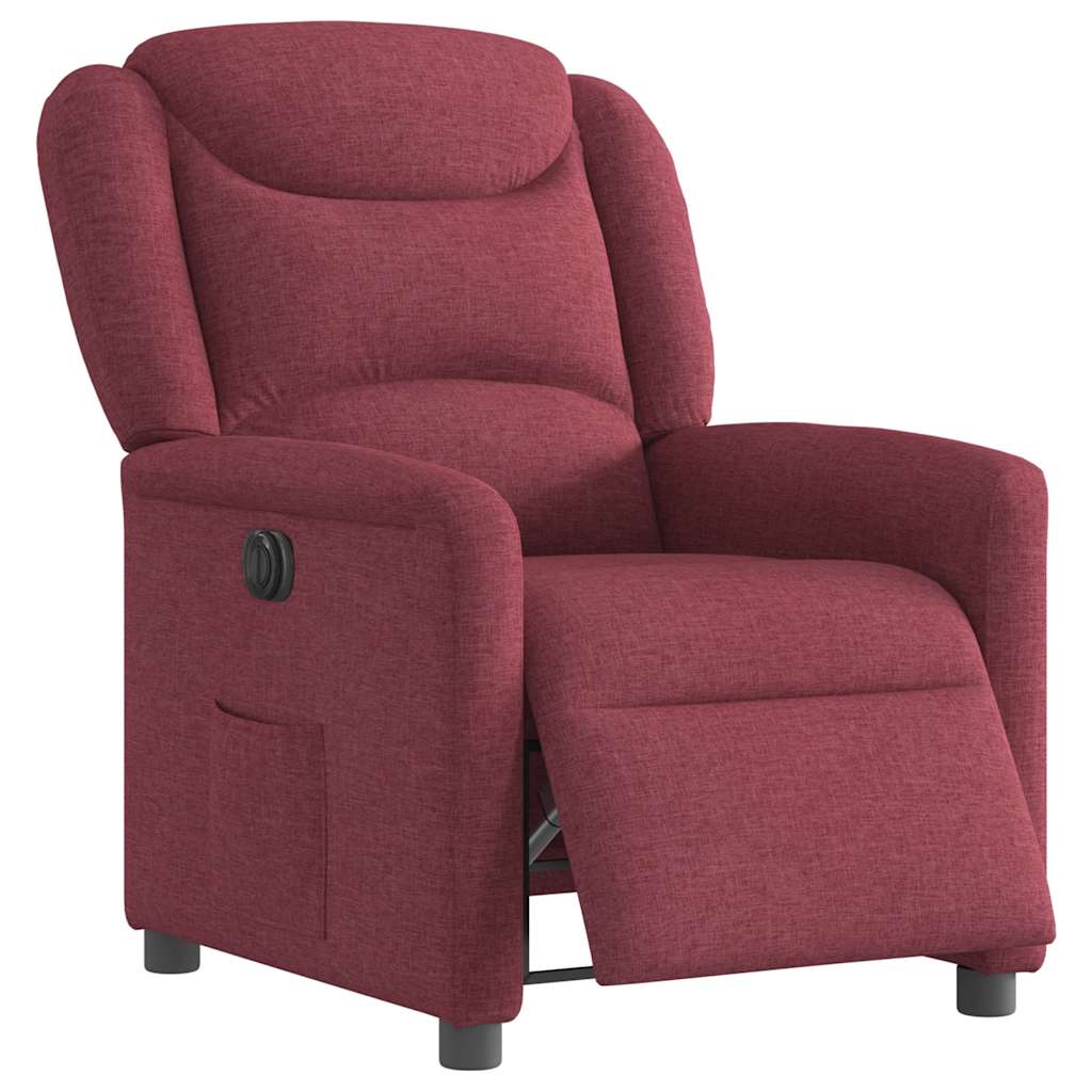 Relax Chair Electric Burgundy Fabric