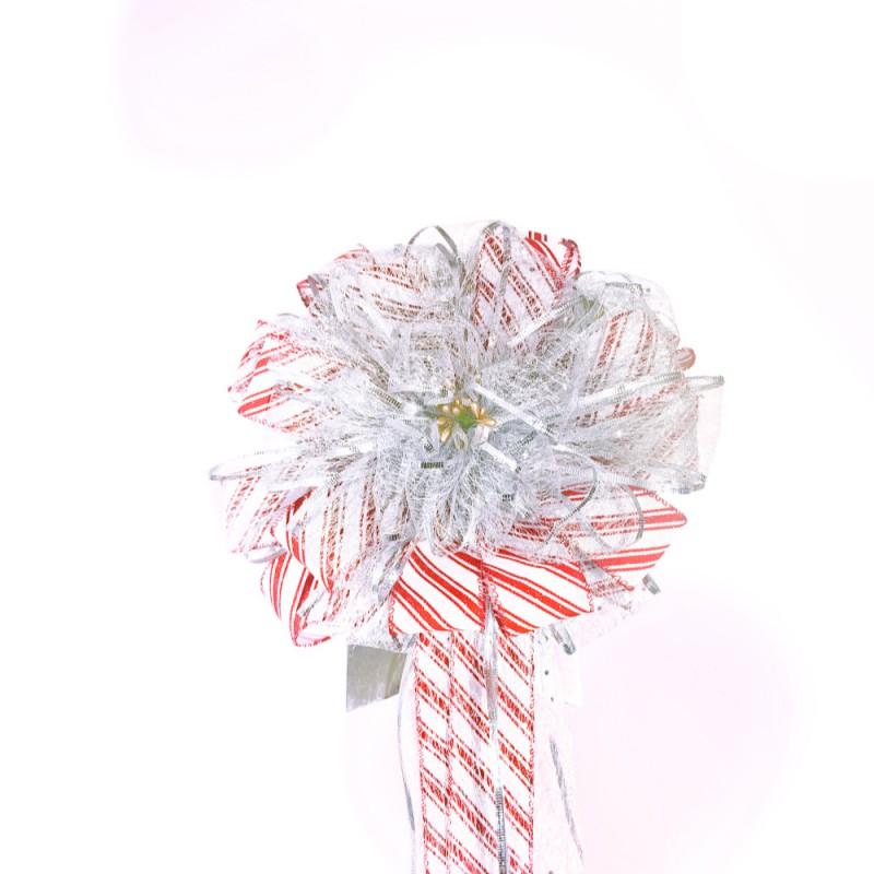 Christmas Velvet Ribbon Bow Ornaments Window Wall Tree Decorations Gift Box