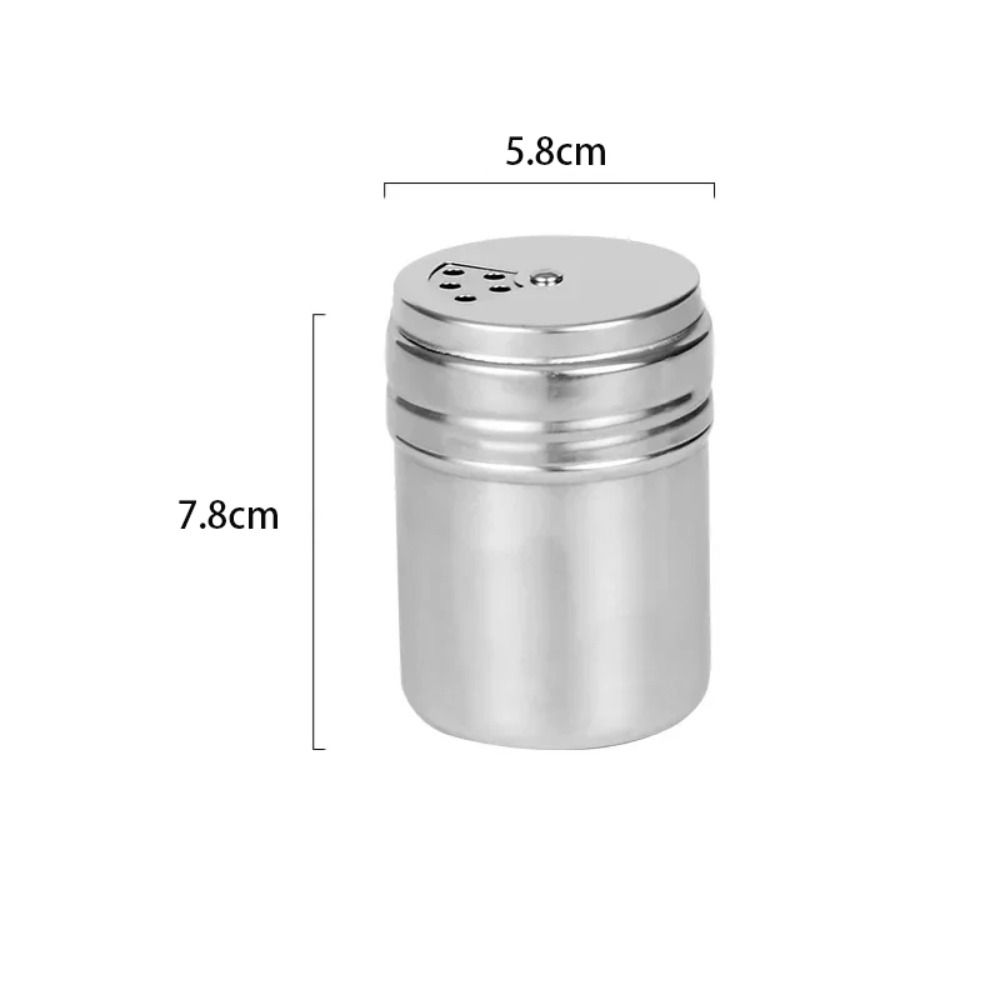 Stainless Steel Salt Sugar Bottle Multi-purpose Spice Pepper Shaker Durable Seasoning Jar