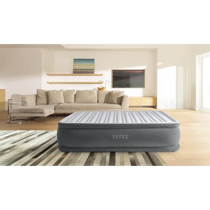 INTEX Lit d'appoint Comfort Plush Elevated - électrique 2 personnes 64414ND