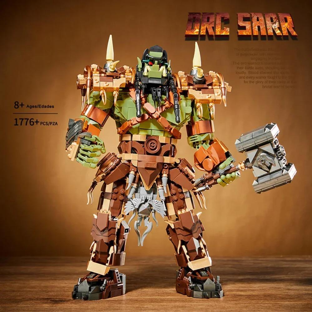 1776pcs MOC Creativity Magical World Orc Thrall Figure Building Blocks Bricks Assembling Model Toys for Children Birthday Gift