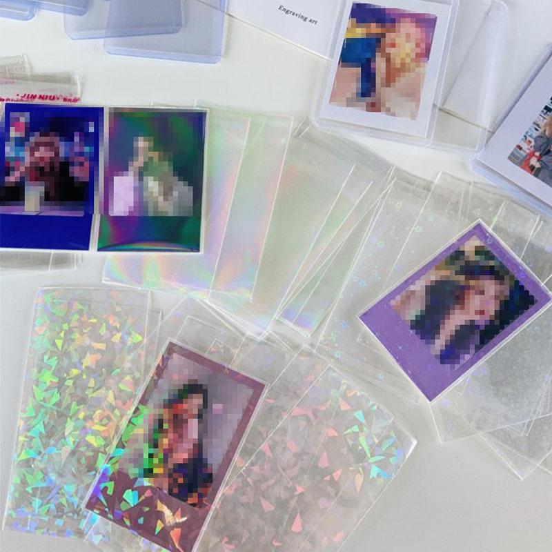10 шт. маленькие звезды лазерная мигающая карточка рукава протектор для пленки-держателя карт