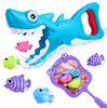 Игрушка для ванны Игрушка для ванны Рыбалка Игра в ванну Акула Сачок для тамо Ловля рыбы Игра в воду Море Песочница Бассейн Водная игрушка Игрушка для рыбалки Игра в рыбную ловлю Мальчики Девочки Рождество