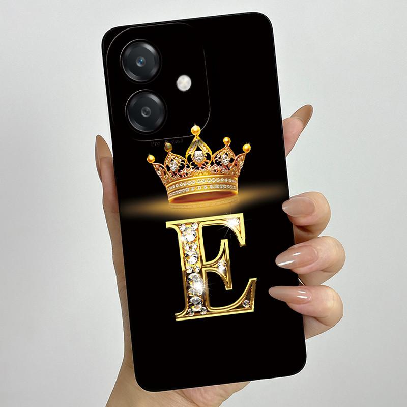 Чехол для Oppo A60 5G Силиконовый Чехол с Буквой Короны Ударопрочный Чехол Для OPPO A3 5G CPH2683 Чехол Для OPPO A3X A 3X A40 A40m 4G Чехол для Телефона