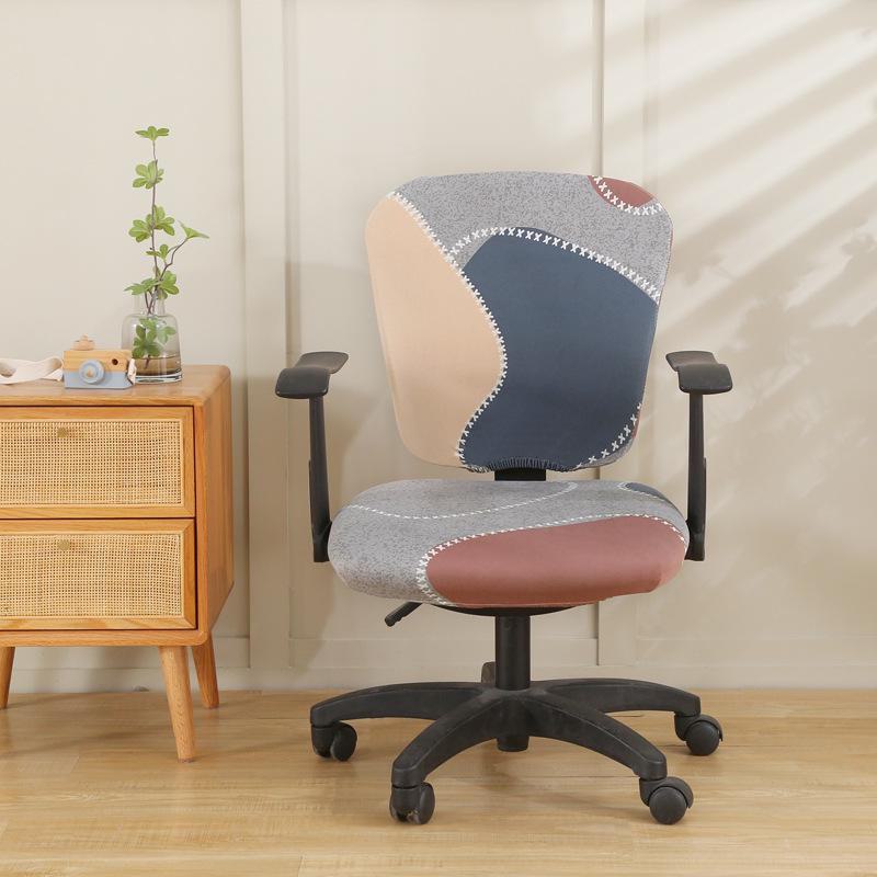 Эластичный получехол для офисного вращающегося кресла: Защита сиденья и спинки