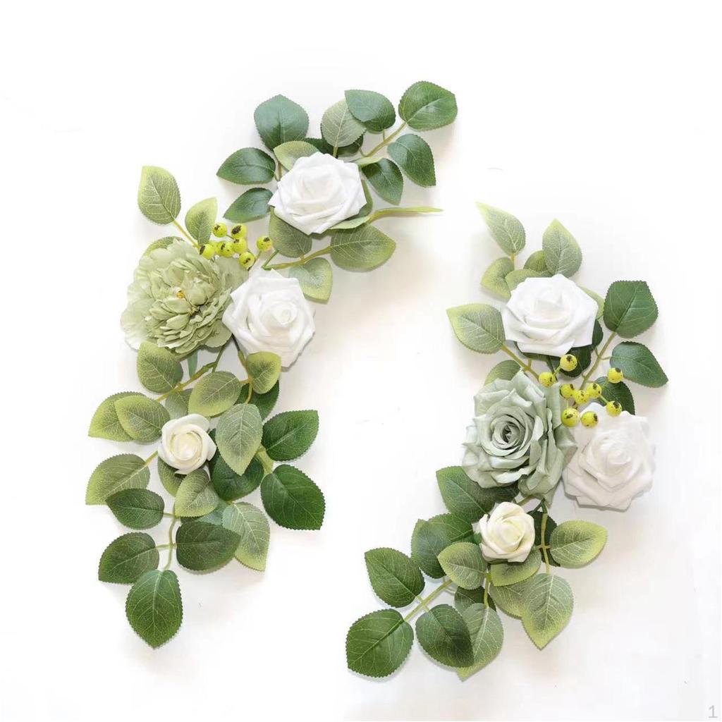 2 шт. Свадебная арка цветы искусственный цветок гирлянда современный фон венок угол