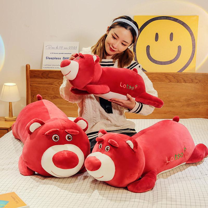 Plush Red Lotso Toy Soft Filled Doll Room Decorations Children Holiday Gift