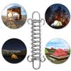 2/3Pcs Silver Tent Wind Rope Spring Stainless Steel Tent Tensioner Fixed Hook  Tent Supplies