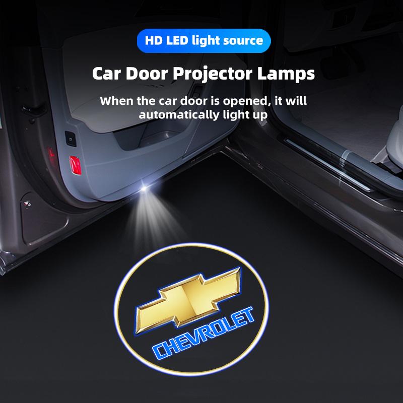 2 шт. Лампа приветствия на дверь автомобиля HD LED Проектор эмблемы Огни Для Chevrolet Cruze Spark Captiva Suburban Camaro Malibu Silverado