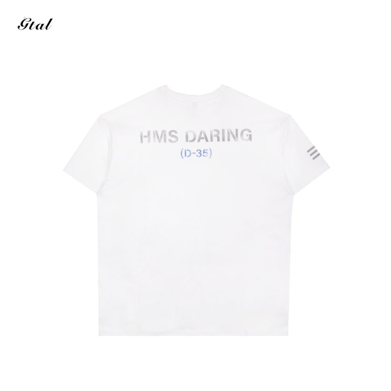 Gtal American Cruiser T-shirt Quick-Drying Cool Feeling Solona Short Sleeve Print round Neck Fitness Sports Stretch Tops