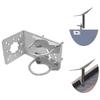 Vehicle-Mounted Bracket L-Shaped Antenna Mount Adjustable Antenna Mounting Metal Construction Bracket For Starlink