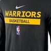 Nike Футболка с логотипом Golden State Warriors с круглым вырезом и длинными рукавами, сезон 2022-23, мужские топы, черные DR6517-010