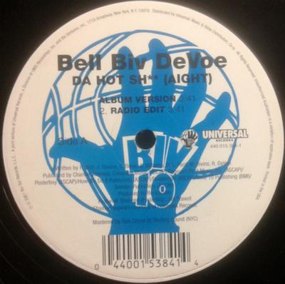 12-дюймовая пластинка BELL BIV DEVOE - Da Hot Sh** (Ладно) 4400153841 Biv Ten Records 2001 США Рэп и хип-хоп/R&B Б/у