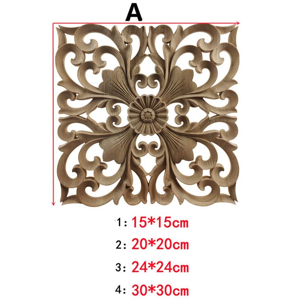 Woodcarving Decal Figurines For Decoration Furniture