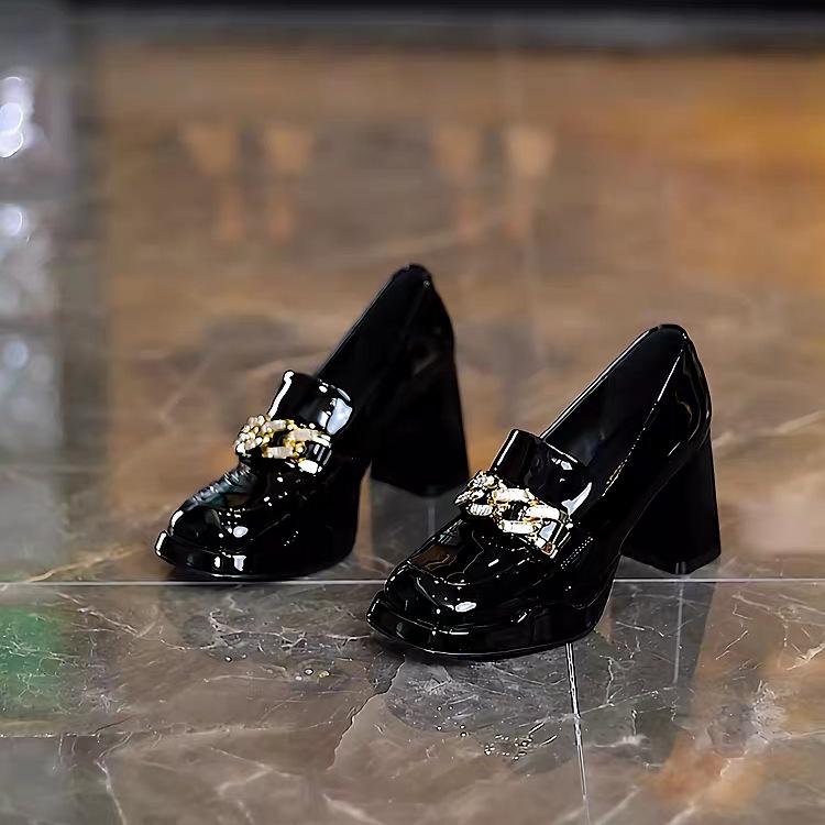 Сандалии со стразами Mary Jane Rhinestone Comfort Shoes Женские летние туфли на квадратном каблуке для девочек на высокой платформе в стиле ретро