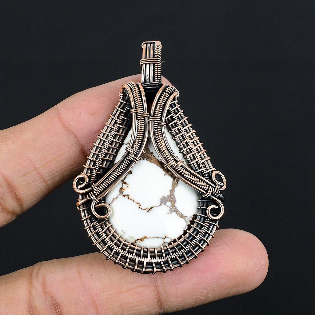 Wild Horse Pendant Gemstone Jewelry, 999 Copper Wire Wrapped Handmade Pendant, Latest Design Jewelry