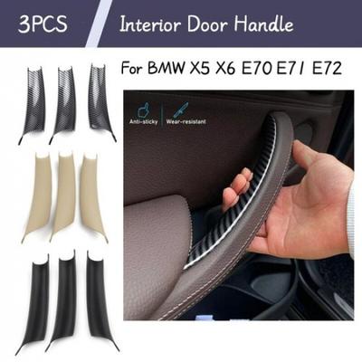 Ручка панели двери Тяга Внутренняя накладка Подходит для 2007-2013 BMW X5 X6 E70 E71 E72