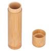 Tea Box Round Bamboo Tea Canister Portable Storage Container Box Holder for Tea Coffee Beans Nuts Home Office Bamboo