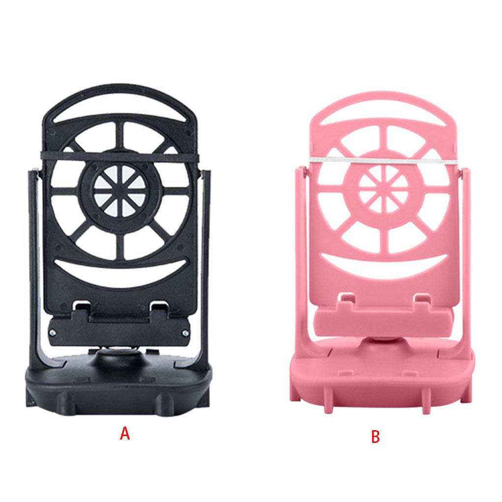 USB Automatic Phone Swing Holder Stand Shelf Mobile Phone Shaker Wiggler Bracket High Rotation Speed Bearing Pink