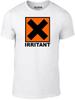 Irritant Symbol T-Shirt - Funny T Shirt Fancy Dress Annoying Joke Chemical Humor