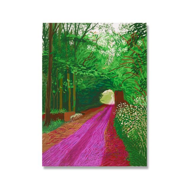 David Hockney Landscape Colorful Poster Arrival Of Spring Art Canvas Print Painting Wall Picture for Living Room Home Decoration