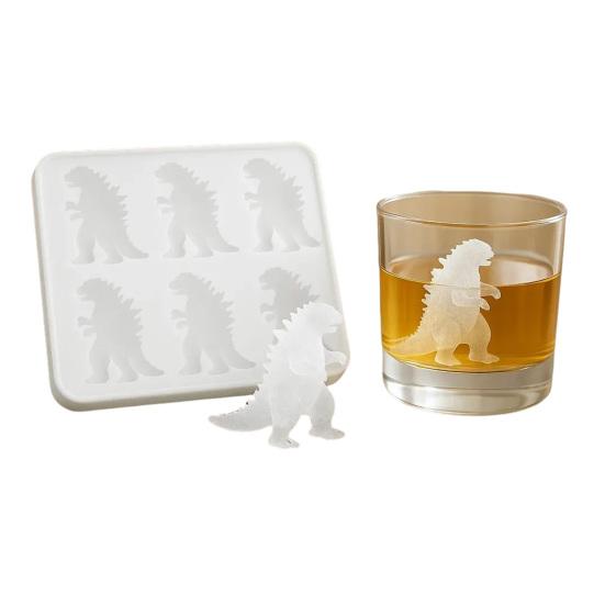 2Pcs Bigfoot-shaped Ice Tray BPA-Free Silicone 6 Cavity Sasquatch Shape Ice Cube Maker for Halloween Party Drinks Chocolate Soap Kitchen Gadget