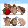 Cartoon Hedgehog Cute Desk Figurine Toy For Room Decoration And Gift Giving