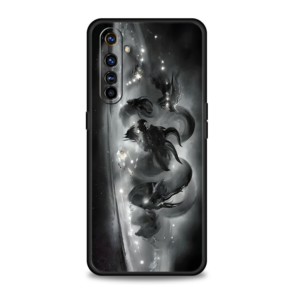 Cartoon Dragon Long Phone Case For Oppo A17 A31 A54 A57 A78 A79 A80 A98 Find X5 X6 Reno 7 8 10 11 13 F Pro 5G Soft TPU Cover Bag