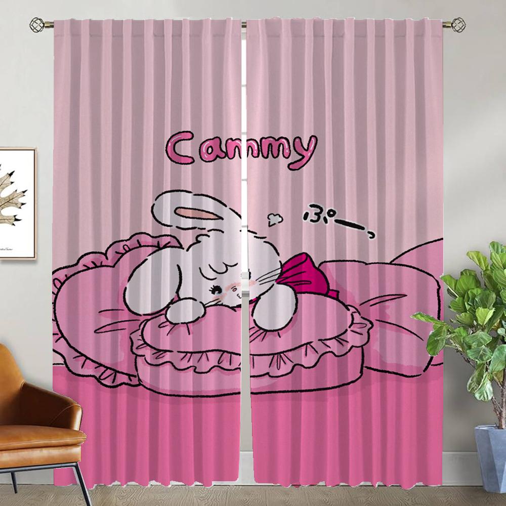 Микко Оконная занавеска для комнаты 2 панели Хэллоуин украшение Тюль для спальни Занавески Детская комната Перегородка Шторы Гостиная Кухня