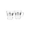 BODUM Glass Cup Mug ASSAM Tea Glass 300ml Set of 2 Stainless Steel Handle Heat Resistant Glass Dishwasher Safe [Genuine] 4552-16