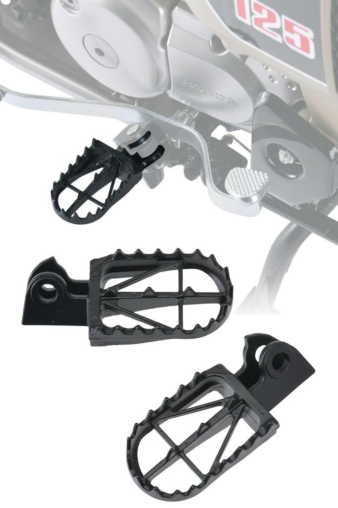 ZETA Racing CT125 (JA55/JA65), CL250/CL500 Wide Foot Peg, Chromoly Mid (Equivalent to Genuine Product),